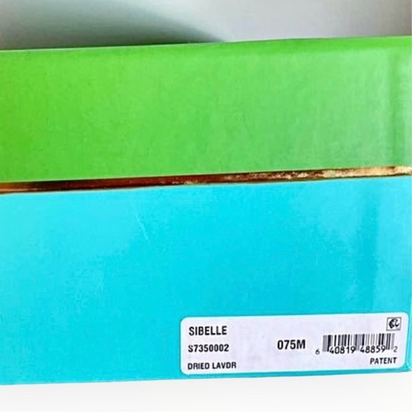 Kate Spade Sibelle Patent Leather Slingback Kitten Heels Size 7.5 - Picture 9 of 10